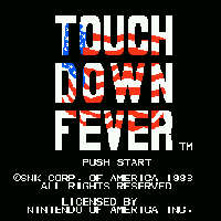 Touchdown Fever Title Screen